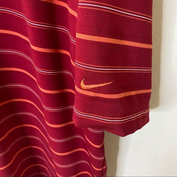 Nike Golf Striped Polo Shirt Sz L - Picture 6 of 7
